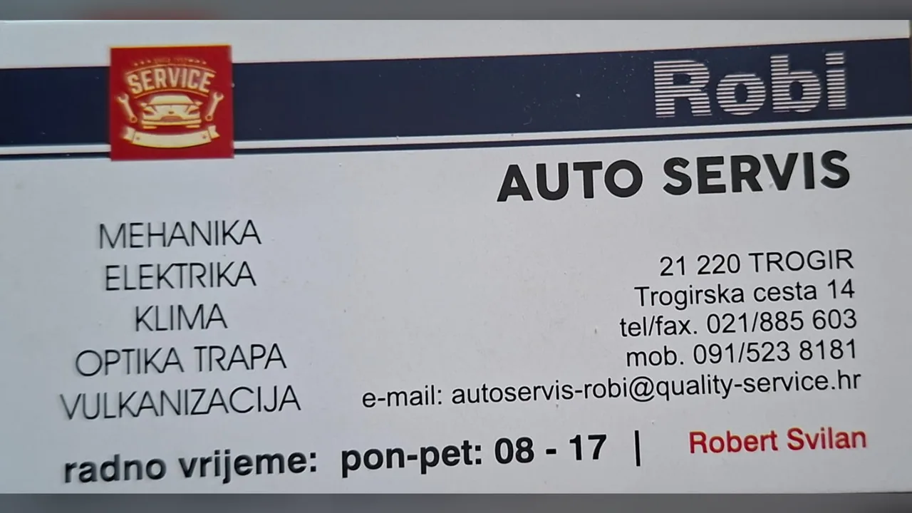 Reklama za Auto Servis Robi na LED ekranu
